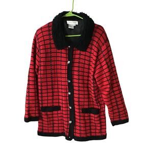 Great Cavalier Lined Wool Jacket Women’s Size M Collar Vintage